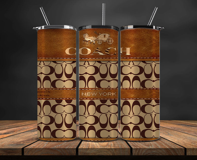 Coach Tumbler Wrap, Coach Tumbler Png, Coach Logo, Luxury Tumbler Wraps, Logo Fashion Design 101