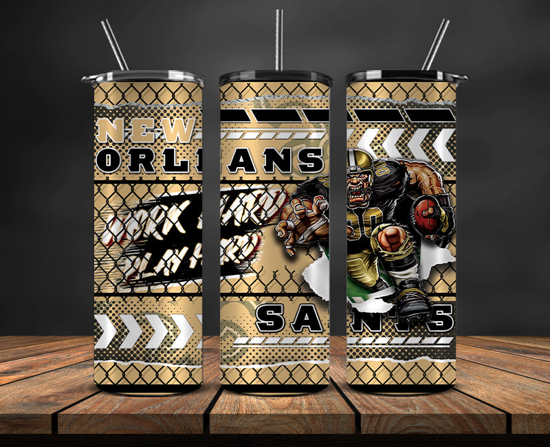 New Orleans Saints Tumbler, Saints Logo, Mascot Football Png 103