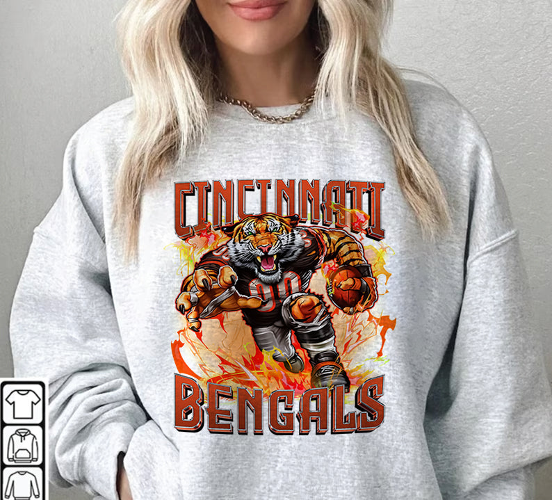 Cincinnati Bengals Football Sweatshirt png , T-Shirt Png, NFL T-Shirt Design 103