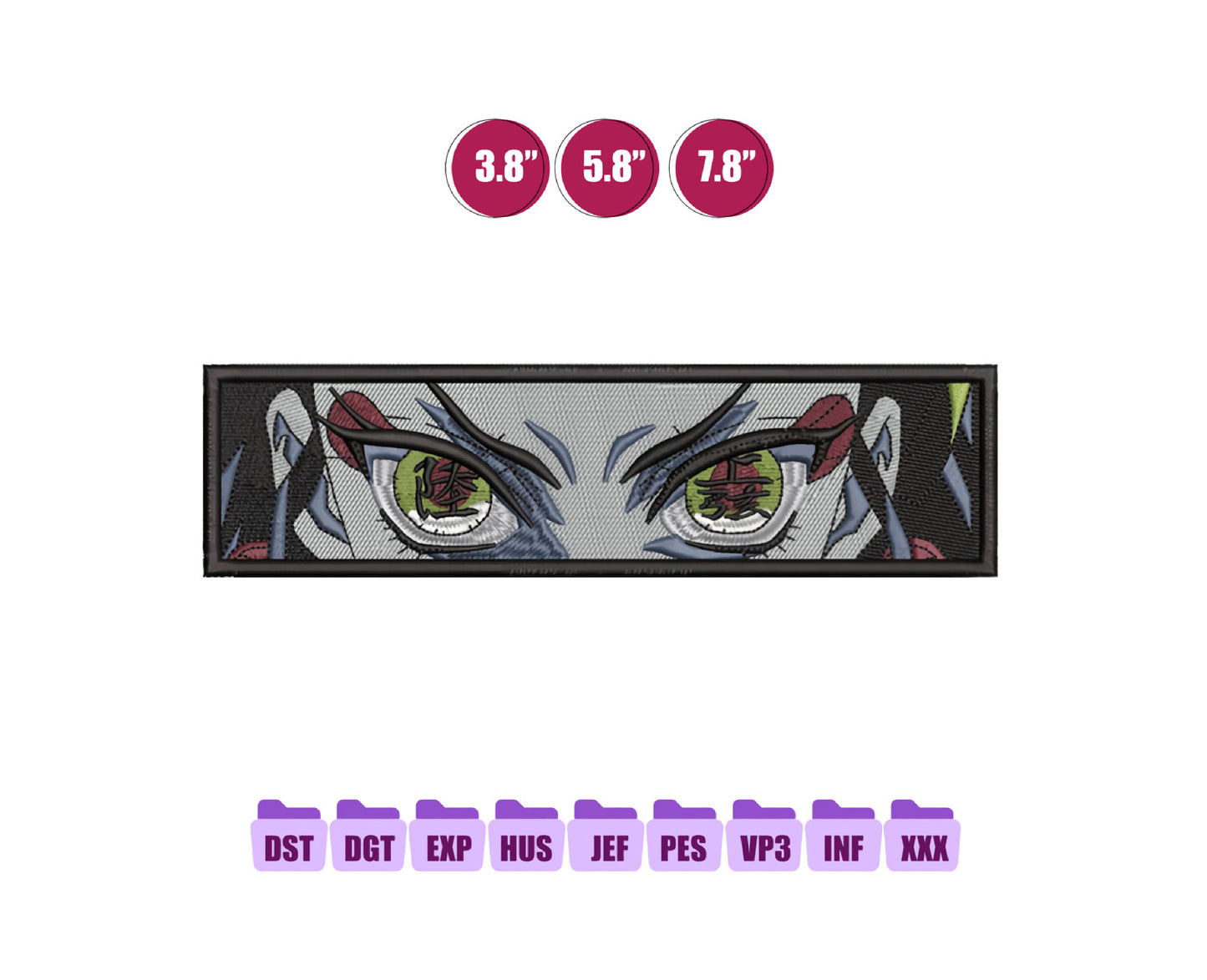 Daki Box Anime Embroidery Design, Anime Machine Embroidery Design 105