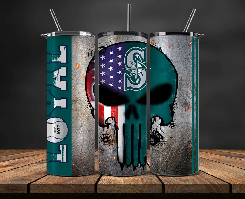 Seattle Mariners Tumbler Wrap, MLB Tumbler Wrap New 108