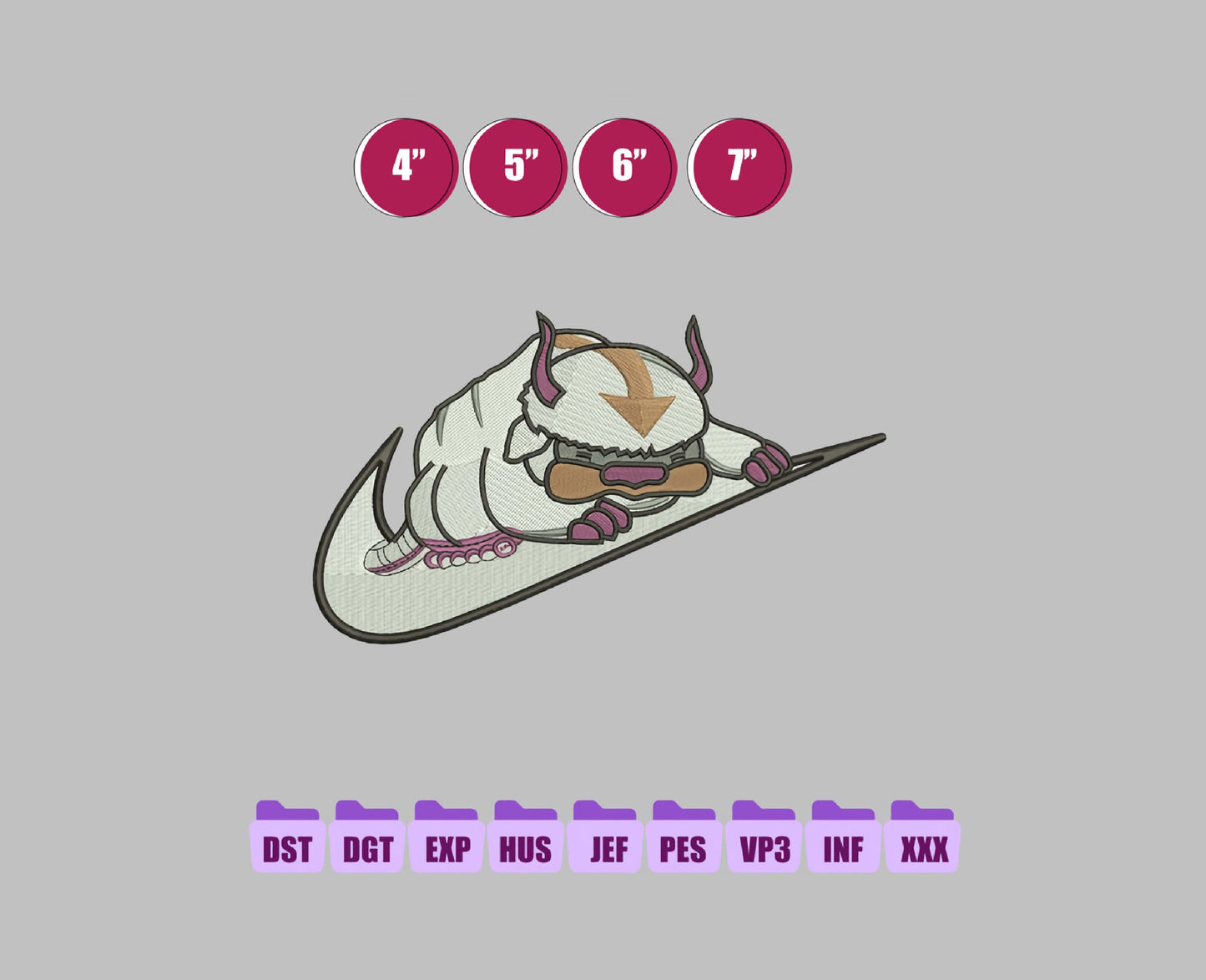 Ni ke APPA Anime Embroidery Design, Ni ke Anime Embroidery Designs 109