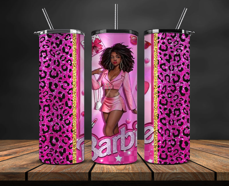 Barbie Tumbler Wrap, Barbie Doll PNG, Barbie 3D Skinny 20oz 10