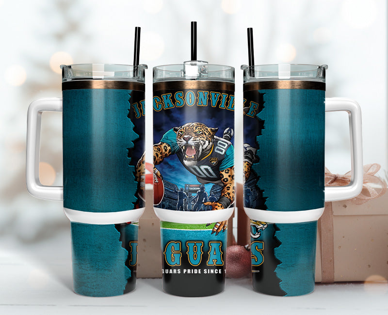 Jacksonville Jaguars Tumbler 40oz Png, 40oz Tumler Png 112
