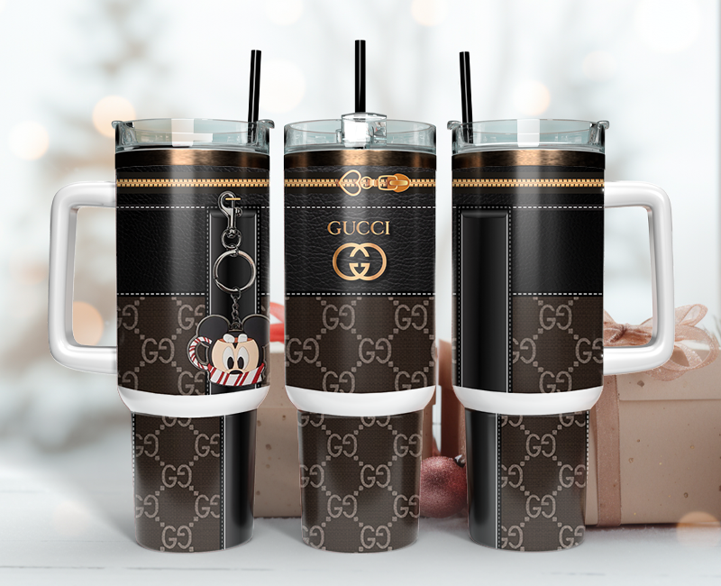 Gucci Tumbler Wrap 40oz, Logo Fashion Tumbler Wrap 40oz, Tumbler 40oz Png 114