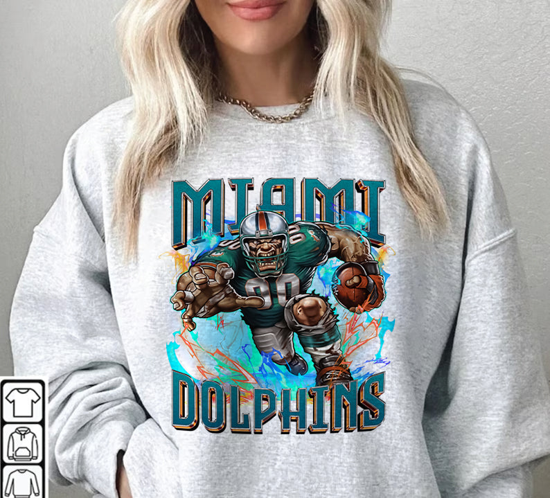 Miami Dolphins Football Sweatshirt png , T-Shirt Png, NFL T-Shirt Design 116
