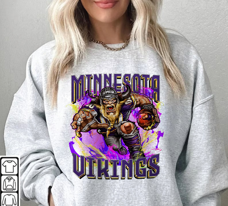 Minnesota Vikings Football Sweatshirt png , T-Shirt Png, NFL T-Shirt Design 117
