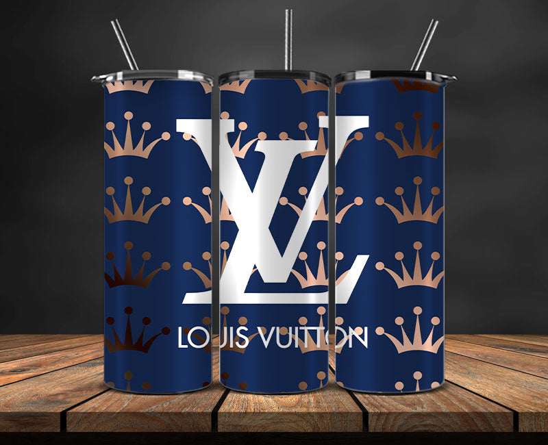 LV Tumbler Wrap, Lv Tumbler Png, Lv Logo, Luxury Tumbler Wraps, Logo Fashion Design 118