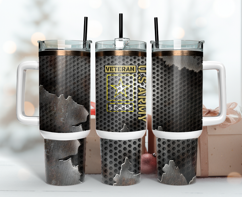 Veteran Tumbler Wrap 40oz , 40oz Tumbler Sublimation Png , Tumbler Wrap 11