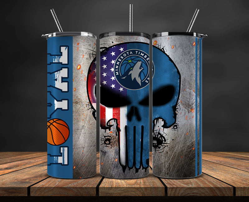 Minnesota Timberwolves Tumbler Wrap Basketball Design,NBA Teams,NBA Sports,Nba Tumbler Wrap,NBA DS-121