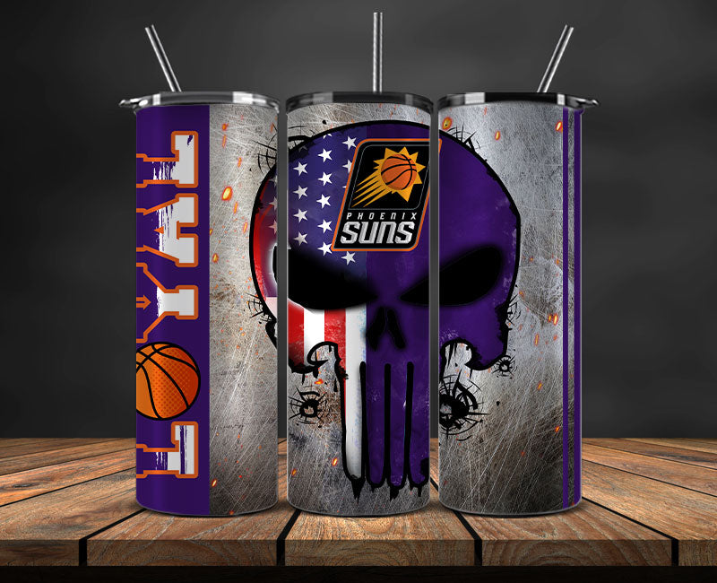 Phoenix Suns Tumbler Wrap Basketball Design,NBA Teams,NBA Sports,Nba Tumbler Wrap,NBA DS-122