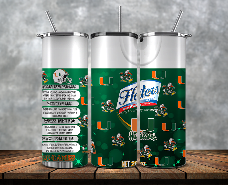 Hurricanes Haters BeGone Tumbler Wrap, College Haters BeGone Tumbler Png 125