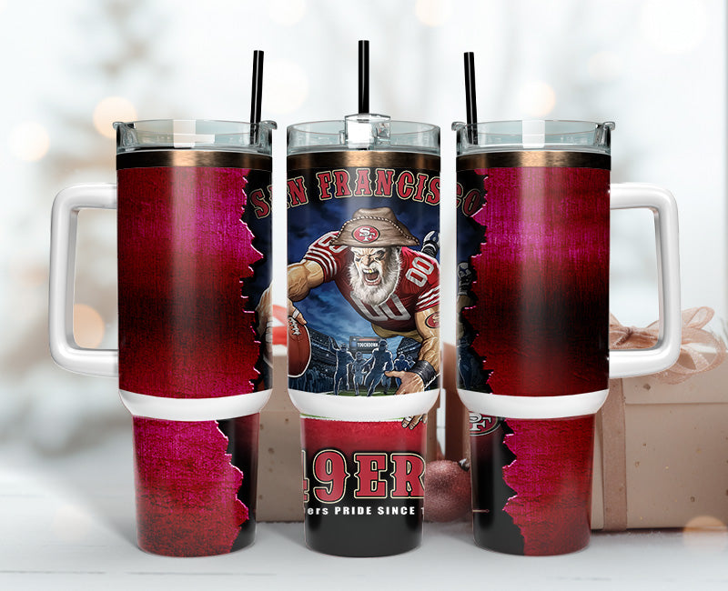 San Francisco 49ers Tumbler 40oz Png, 40oz Tumler Png 125