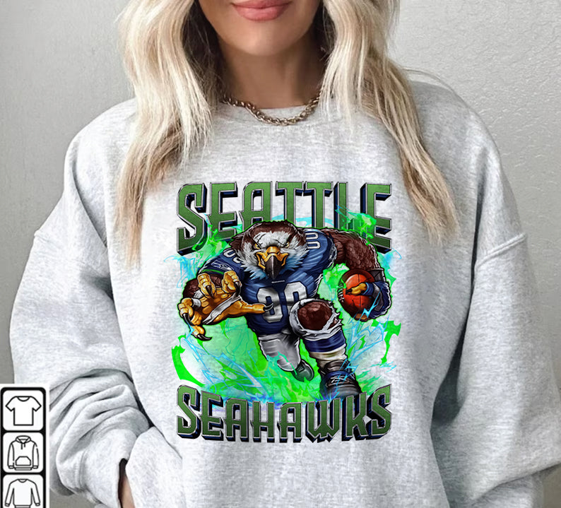 Seattle Seahawks Football Sweatshirt png , T-Shirt Png, NFL T-Shirt Design 125