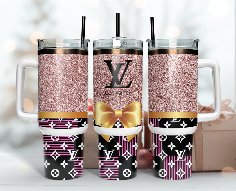 Louis Vuitton Tumbler Wrap 40oz, Logo Fashion Tumbler Wrap 40oz, Tumbler 40oz Png 129