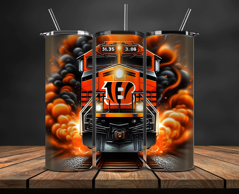 Cincinnati Bengals Tumbler Wrap, NFL Trendy Tumbler 12