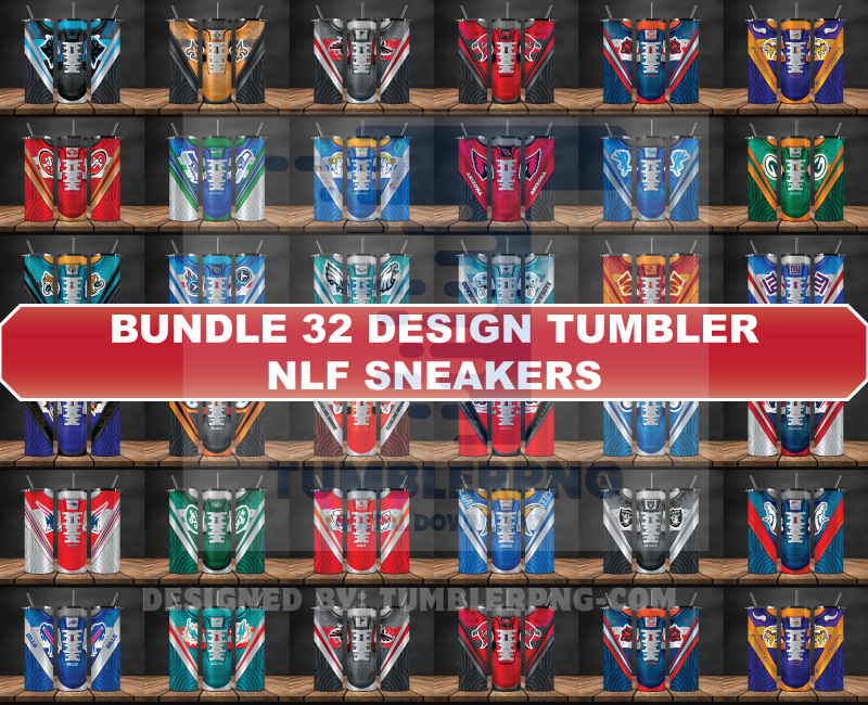 Bundle Logo Team NFL Tumbler Wrap, Bundle Sport Tumbler 12