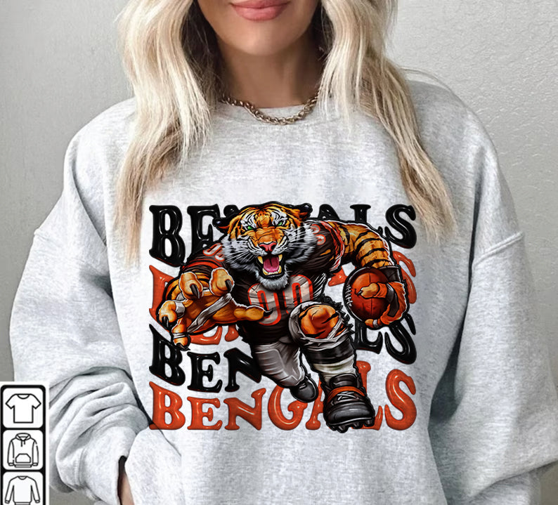 Cincinnati Bengals Football Sweatshirt png , T-Shirt Png, NFL T-Shirt Design 135