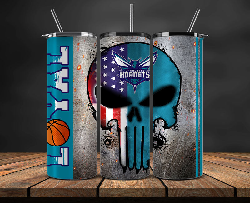 Charlotte Hornets Tumbler Wrap Basketball Design,NBA Teams,NBA Sports,Nba Tumbler Wrap,NBA DS-141