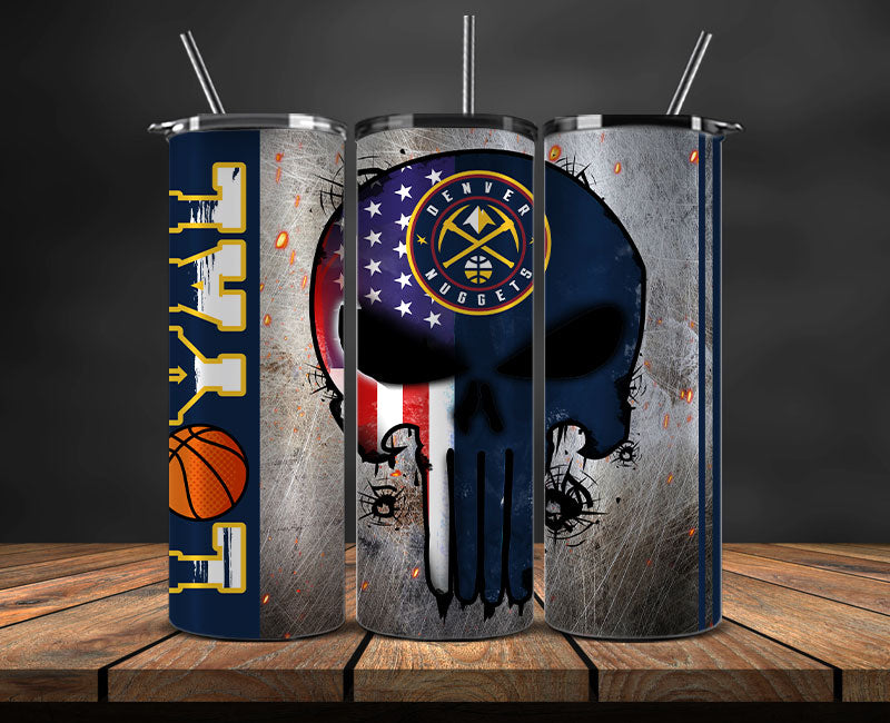 Denver Nuggets Tumbler Wrap Basketball Design,NBA Teams,NBA Sports,Nba Tumbler Wrap,NBA DS-143