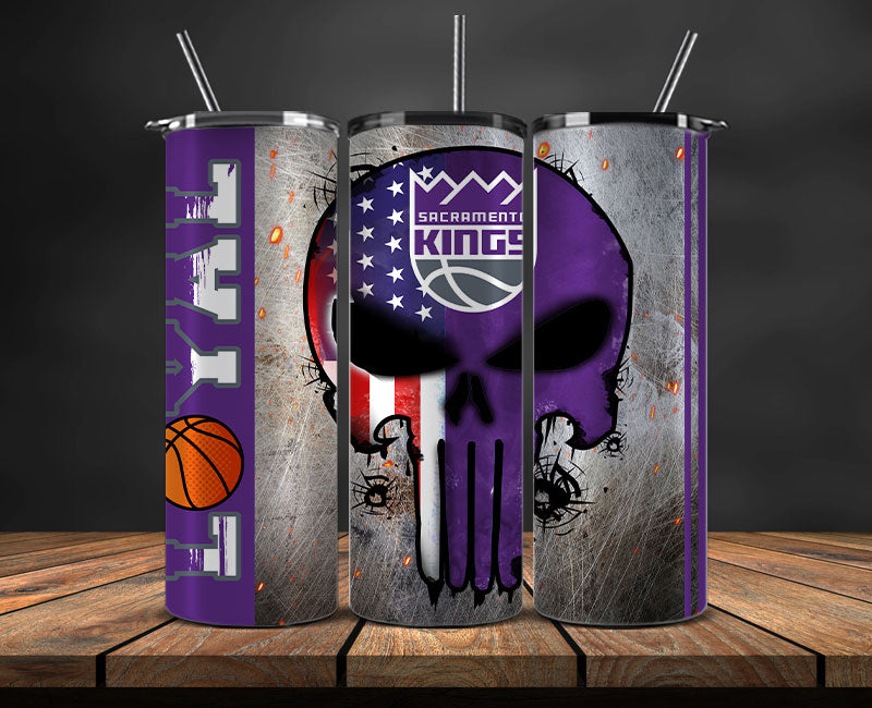 Sacramento Kings Tumbler Wrap Basketball Design,NBA Teams,NBA Sports,Nba Tumbler Wrap,NBA DS-145