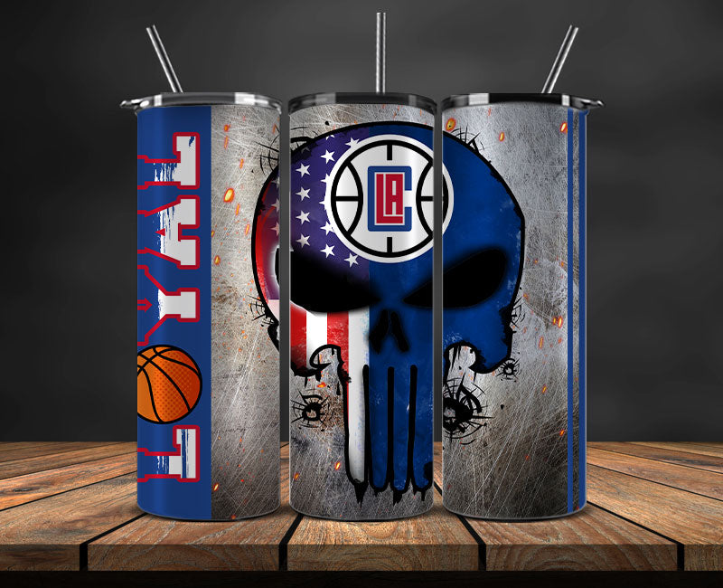 LA Clippers Tumbler Wrap Basketball Design,NBA Teams,NBA Sports,Nba Tumbler Wrap,NBA DS-146