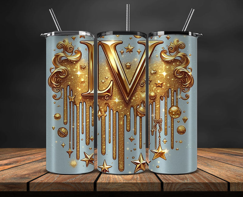 LV Tumbler Wrap, Lv Tumbler Png, Lv Logo, Luxury Tumbler Wraps, Logo Fashion Design 146