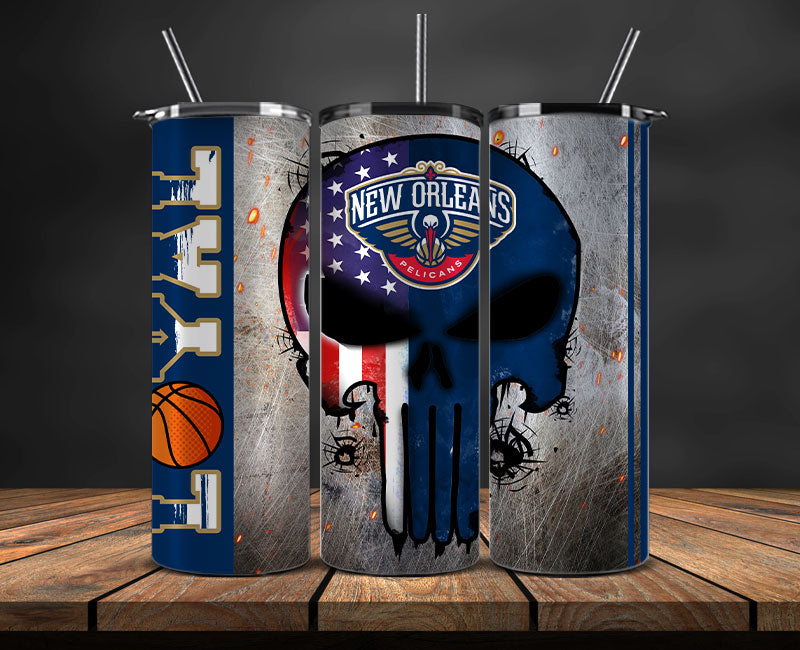 New Orleans Pelicans Tumbler Wrap Basketball Design,NBA Teams,NBA Sports,Nba Tumbler Wrap,NBA DS-148