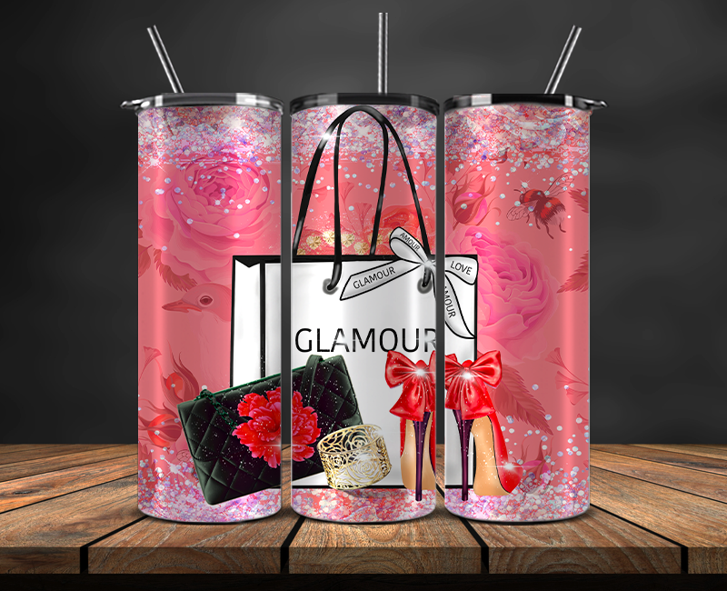 Fashion Style Tumbler Wrap , Luxury Logo Brand 94