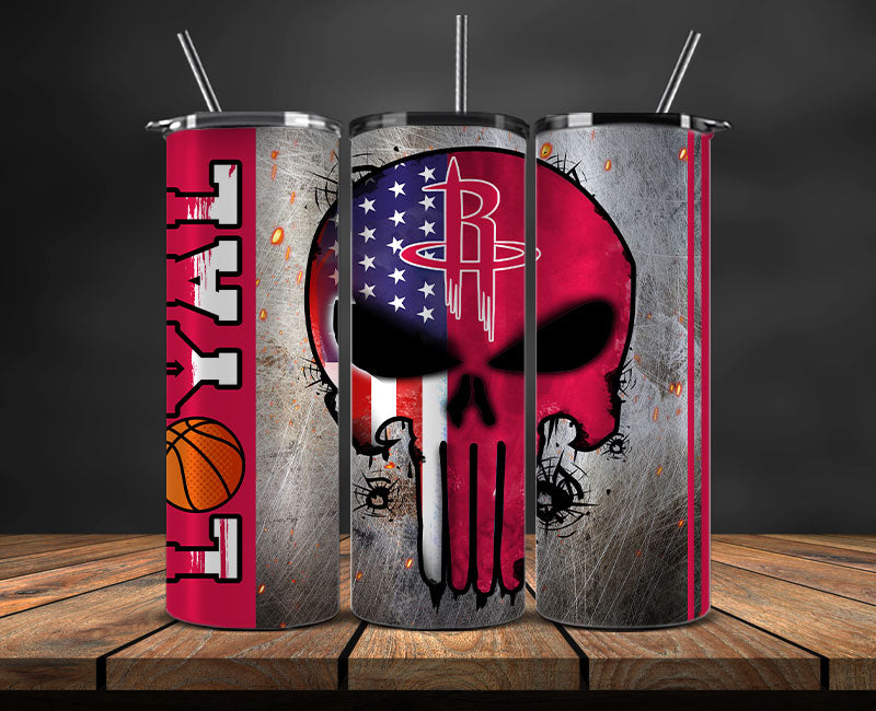 Houston Rockets Tumbler Wrap Basketball Design,NBA Teams,NBA Sports,Nba Tumbler Wrap,NBA DS-150
