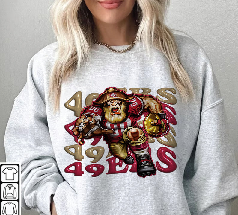 San Francisco 49ers Football Sweatshirt png , T-Shirt Png, NFL T-Shirt Design 156