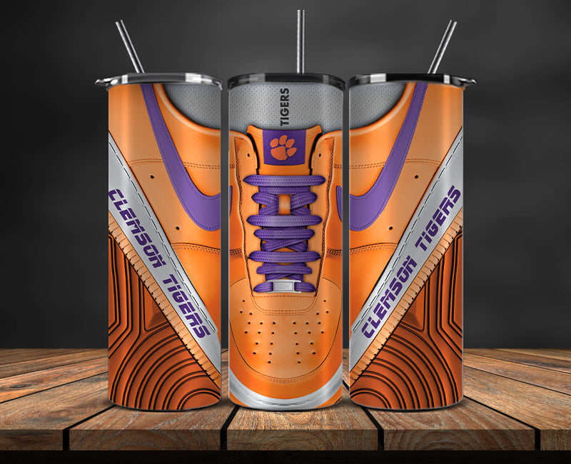 Clemson Tigers Sneaker Tumbler Wrap , College Sneaker Tumbler Wrap 15