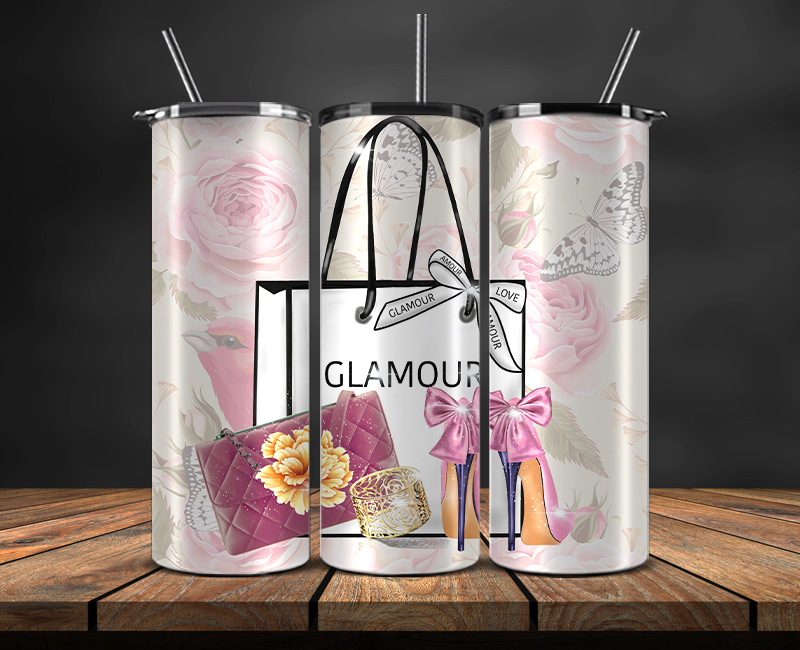 Fashion Style Tumbler Wrap , Luxury Logo Brand 95