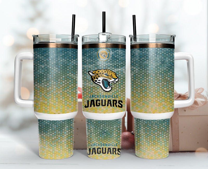 Jacksonville Jaguars Tumbler 40oz Png, 40oz Tumler Png 15