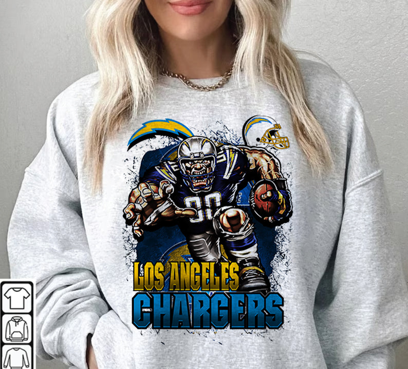 Los Angeles Chargers T-Shirt Png, NFL T-Shirt Design 07