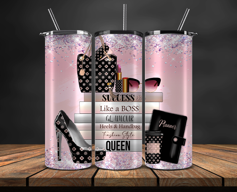 Fashion Style Tumbler Wrap , Luxury Logo Brand 96