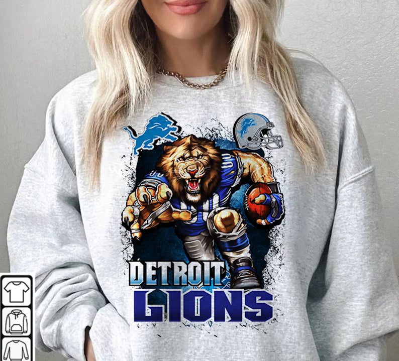 Detroit Lions T-Shirt Png, NFL T-Shirt Design 16