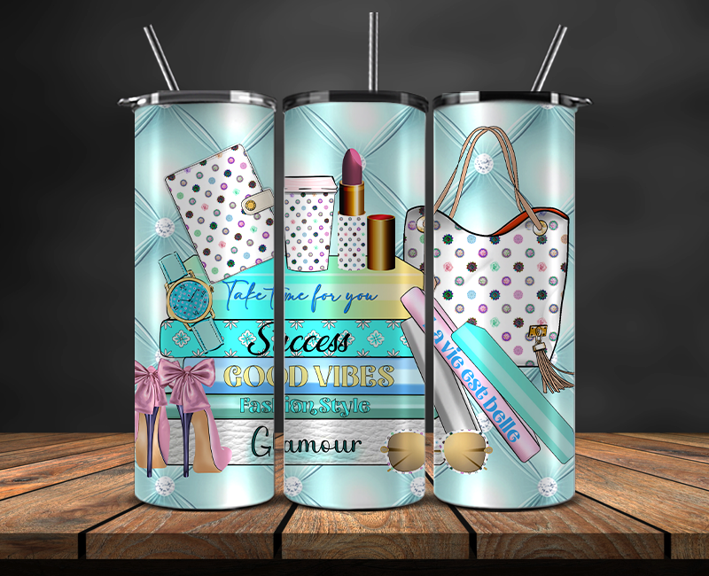 Fashion Style Tumbler Wrap , Luxury Logo Brand 97