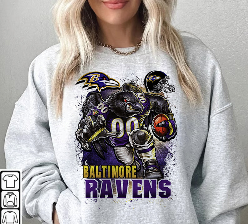 Baltomore Ravens T-Shirt Png, NFL T-Shirt Design 24