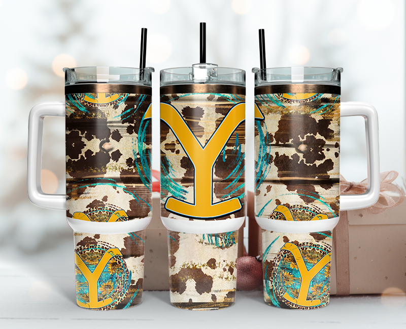 Yellowstone Tumbler Wrap 40oz , 40oz Tumbler Sublimation Png , Tumbler Wrap 19