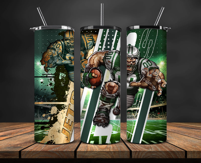 New York Jets Tumbler, NY Jets Logo, Mascot Football Png 19