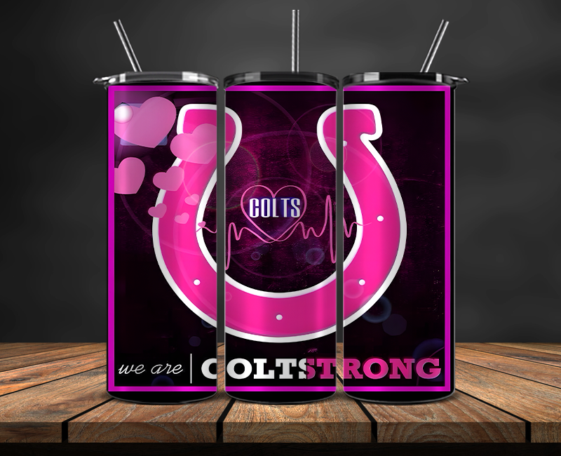 Indianapolis Colts Tumbler Wrap, NFL Trendy Tumbler 01
