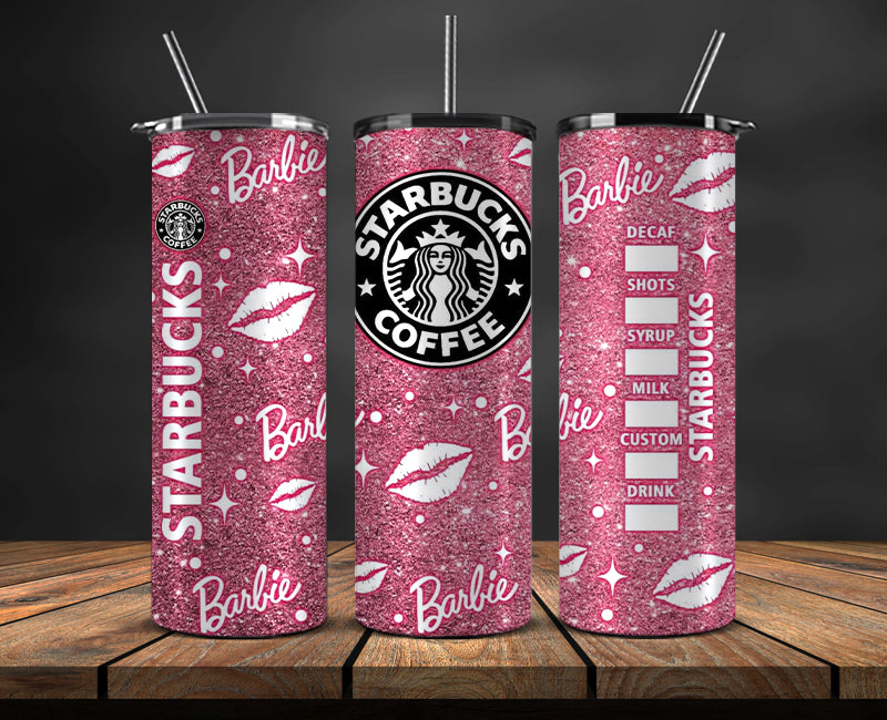 Barbie Tumbler Wrap, Barbie Doll PNG, Barbie 3D Skinny 20oz 01