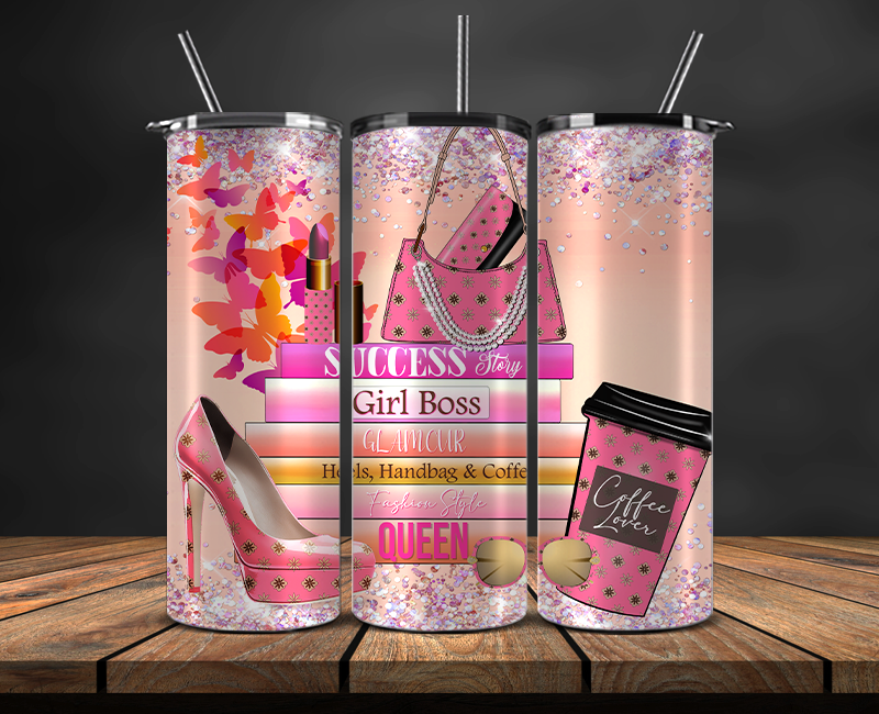 Fashion Style Tumbler Wrap , Luxury Logo Brand 81