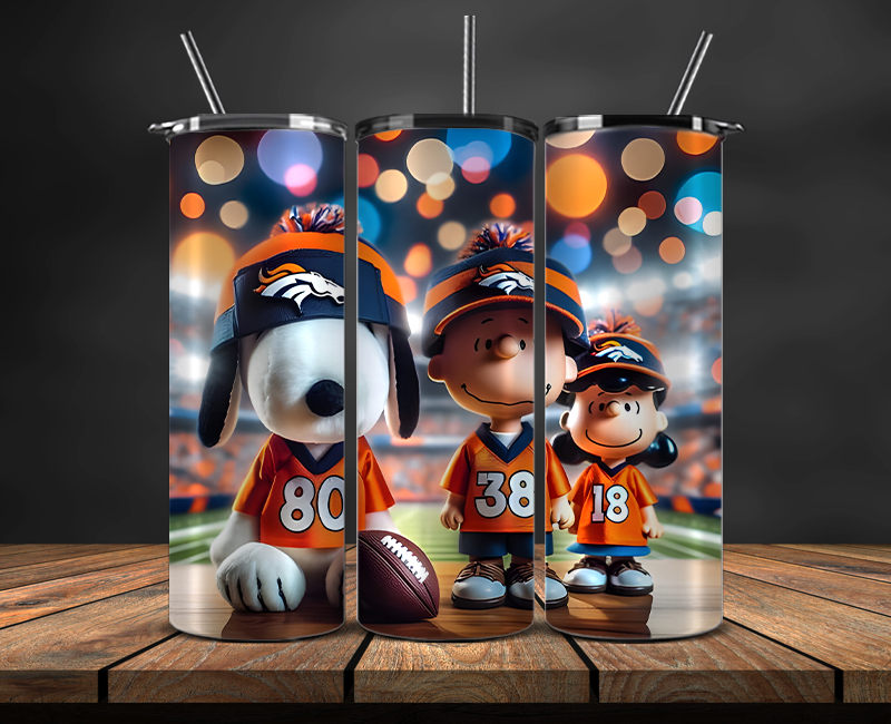 Denver Broncos Tumbler Wrap, NFL Trendy Tumbler 20