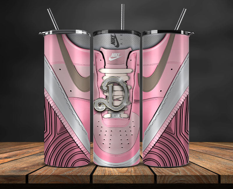 Alphabet Sneaker Tumbler Wrap ,Pink Diamond Sneaker Tumbler Wrap 22