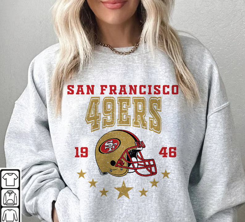 San Francisco 49ers Football Sweatshirt png , T-Shirt Png, NFL T-Shirt Design 232