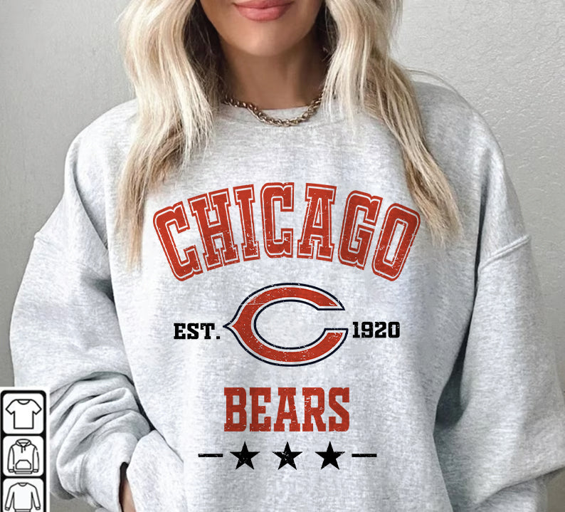 Chicago Bears Football Sweatshirt png , T-Shirt Png, NFL T-Shirt Design 255