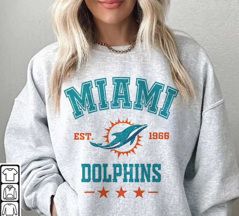 Miami Dolphins Football Sweatshirt png , T-Shirt Png, NFL T-Shirt Design 279