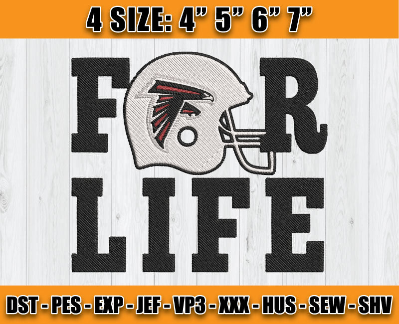 Atlanta Falcons Embroidery, NFL Falcons Embroidery, NFL Machine Embroidery Digital 27